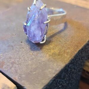 Handmade Amethyst Sterling Silver Ring